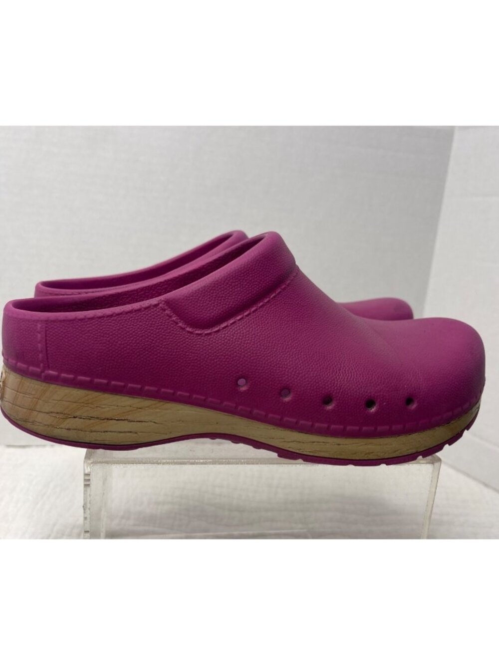Dansko Kane Womens Fuchsia Slip-On Comfort Casual Work Clogs SZ 37/6.5-7 Stylish - Picture 3 of 9